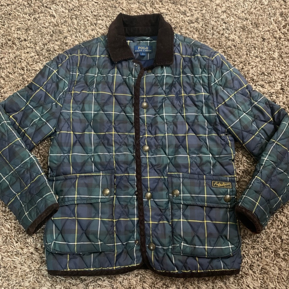 Ralph Lauren Boys Water Repellant Quilted Coat